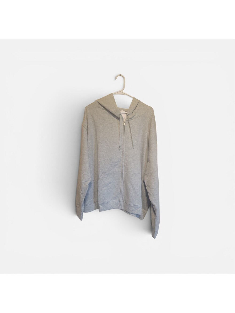 Auden Gray Full-Zip Hoodie Sweatshirt Size 3X